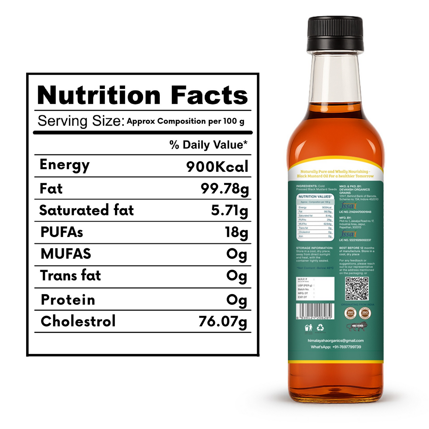 Black Mustard Oil 500ml