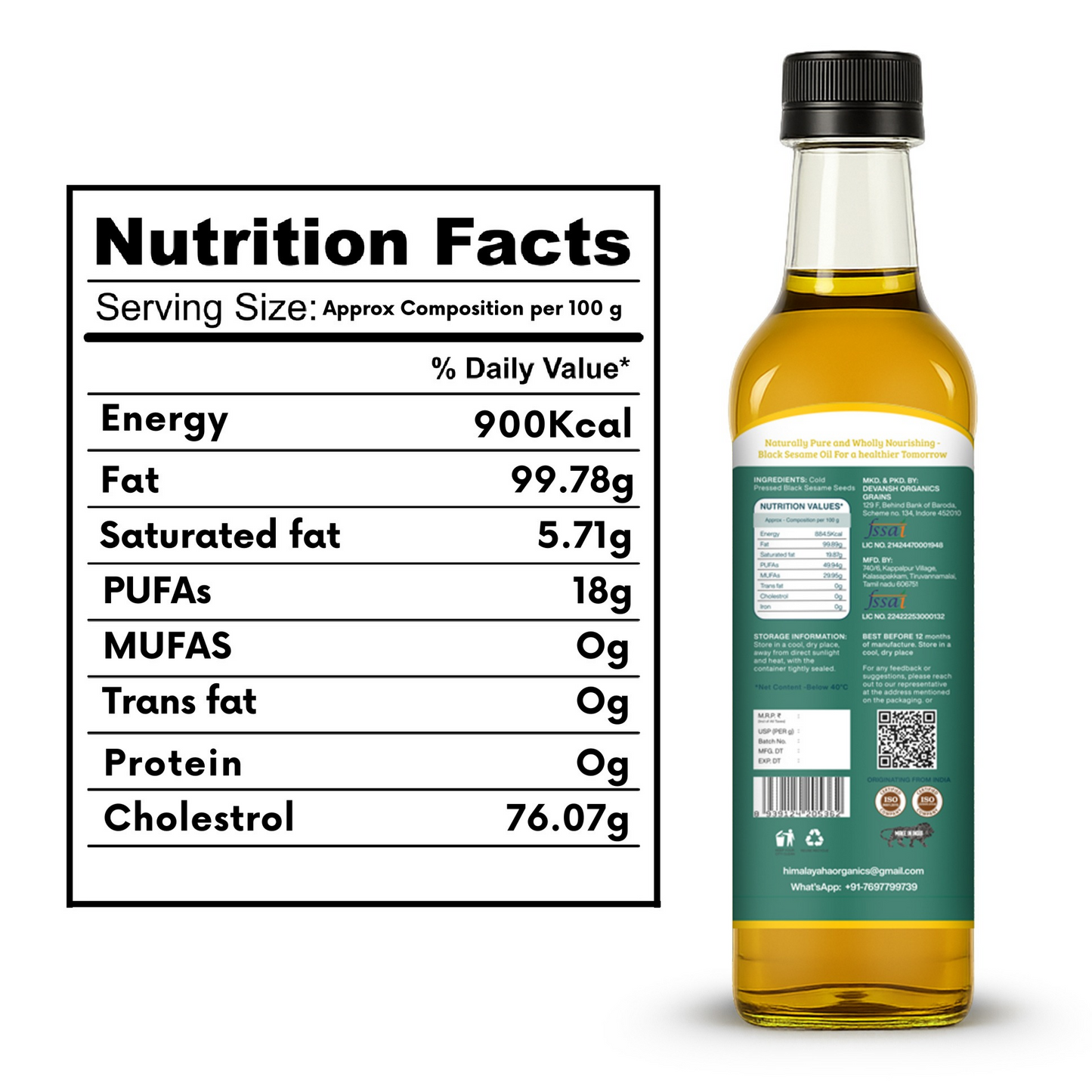 Black Sesame Oil 500ml