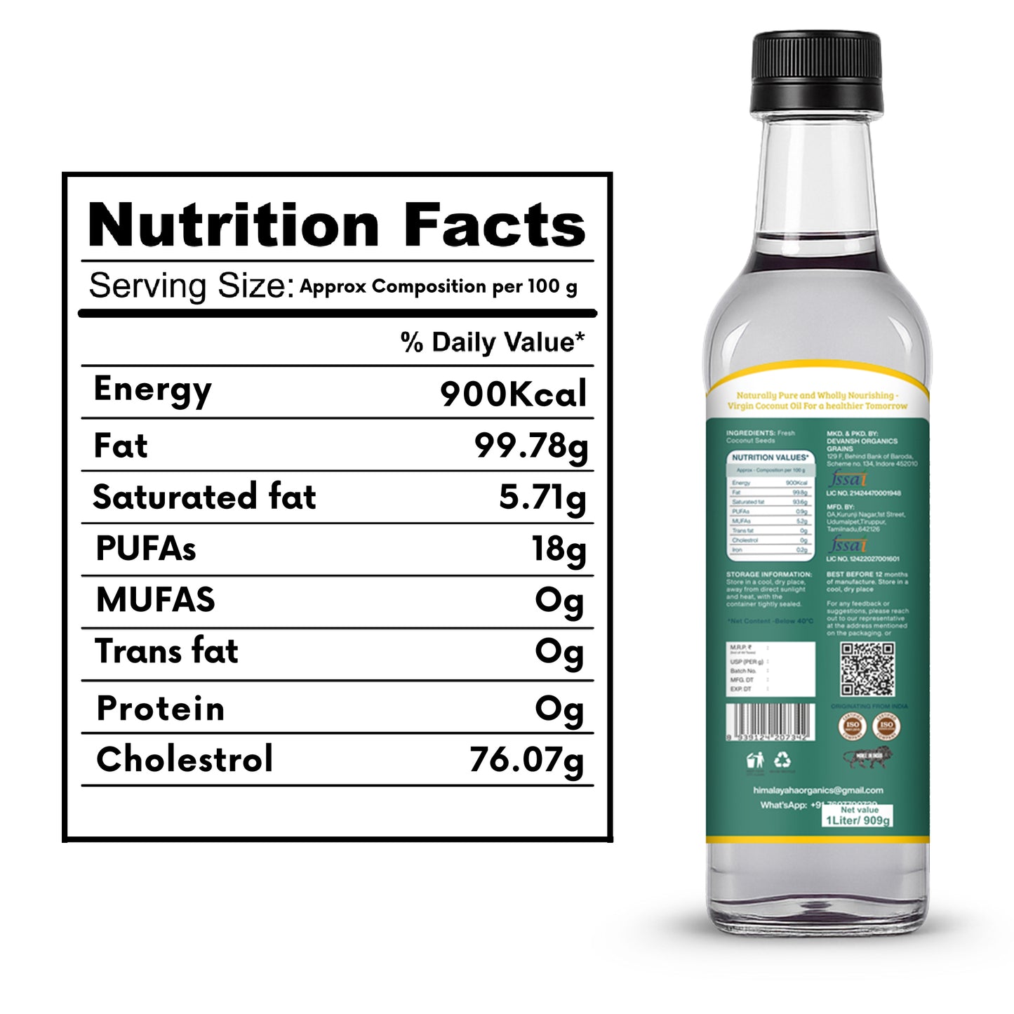 Virgin Coconut Oil 1L